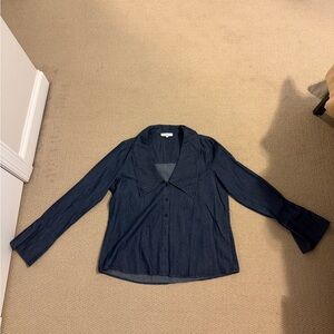 WeWoreWhat Denim Blue Shirt